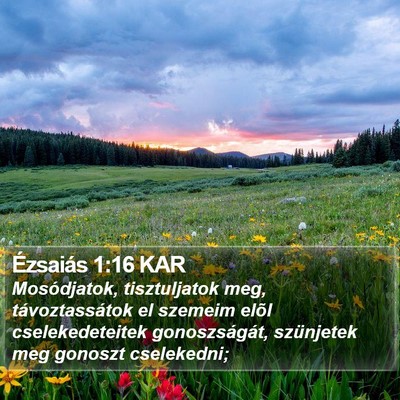 Ézsaiás 1:16 KAR Bible Verse Image