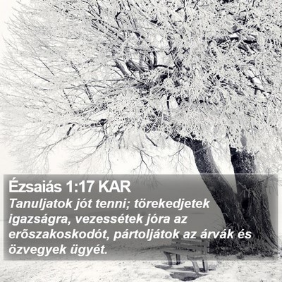 Ézsaiás 1:17 KAR Bible Verse Image