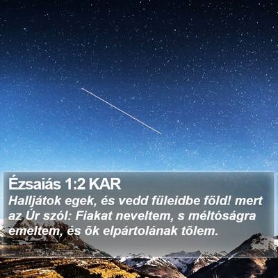 Ézsaiás 1:2 KAR Bible Verse Image