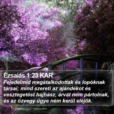 Ézsaiás 1:23 KAR Bible Verse Image