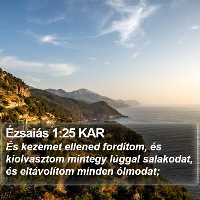 Ézsaiás 1:25 KAR Bible Verse Image