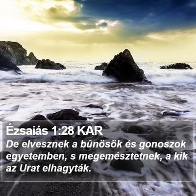 Ézsaiás 1:28 KAR Bible Verse Image