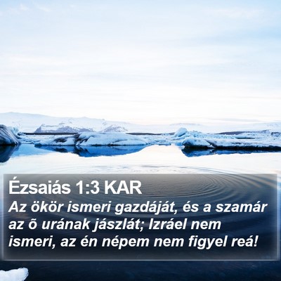 Ézsaiás 1:3 KAR Bible Verse Image
