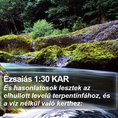 Ézsaiás 1:30 KAR Bible Verse Image