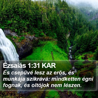 Ézsaiás 1:31 KAR Bible Verse Image