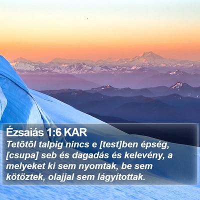 Ézsaiás 1:6 KAR Bible Verse Image