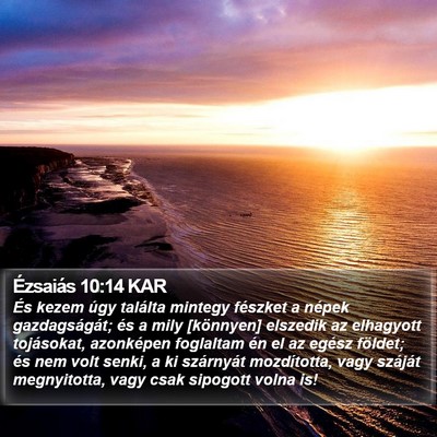 Ézsaiás 10:14 KAR Bible Verse Image