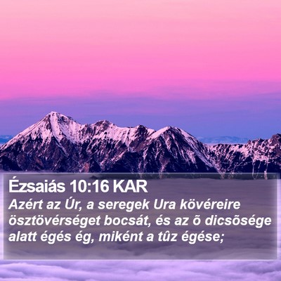 Ézsaiás 10:16 KAR Bible Verse Image