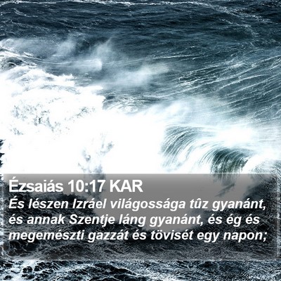 Ézsaiás 10:17 KAR Bible Verse Image