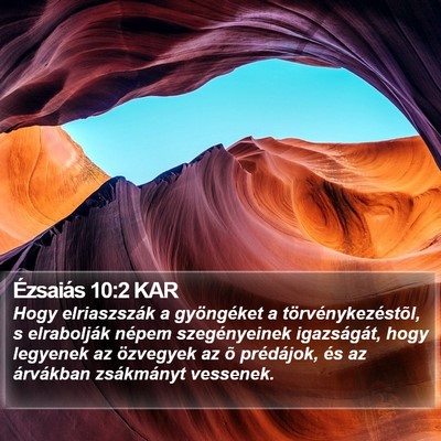 Ézsaiás 10:2 KAR Bible Verse Image