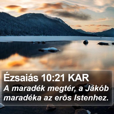 Ézsaiás 10:21 KAR Bible Verse Image