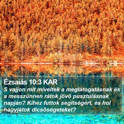 Ézsaiás 10:3 KAR Bible Verse Image