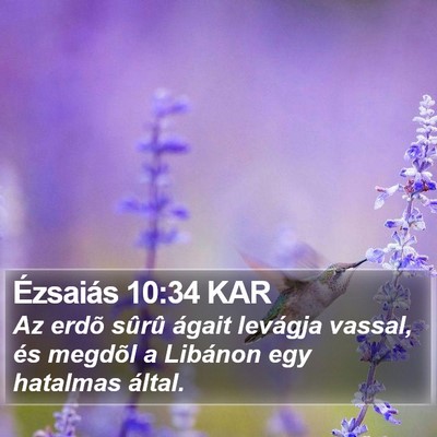 Ézsaiás 10:34 KAR Bible Verse Image