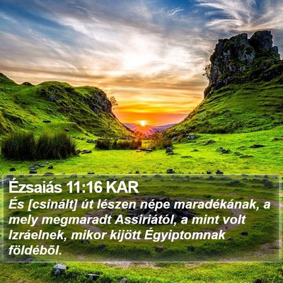 Ézsaiás 11:16 KAR Bible Verse Image
