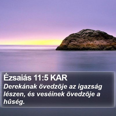 Ézsaiás 11:5 KAR Bible Verse Image