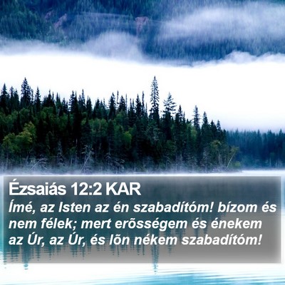 Ézsaiás 12:2 KAR Bible Verse Image
