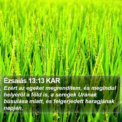 Ézsaiás 13:13 KAR Bible Verse Image
