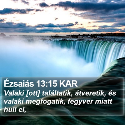 Ézsaiás 13:15 KAR Bible Verse Image