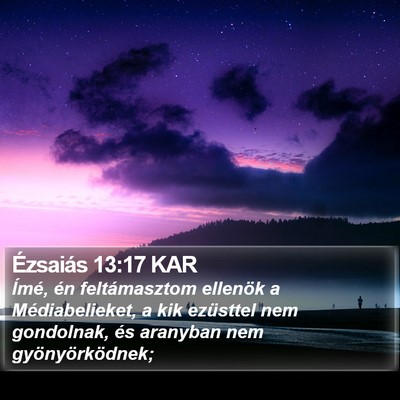 Ézsaiás 13:17 KAR Bible Verse Image
