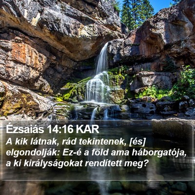 Ézsaiás 14:16 KAR Bible Verse Image