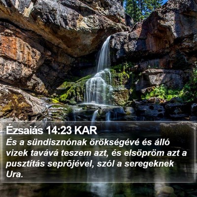 Ézsaiás 14:23 KAR Bible Verse Image