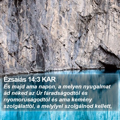 Ézsaiás 14:3 KAR Bible Verse Image