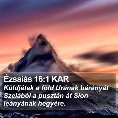 Ézsaiás 16:1 KAR Bible Verse Image