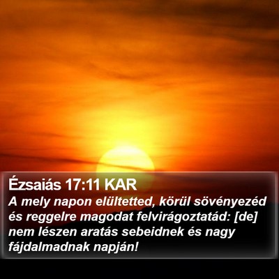 Ézsaiás 17:11 KAR Bible Verse Image
