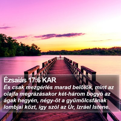 Ézsaiás 17:6 KAR Bible Verse Image