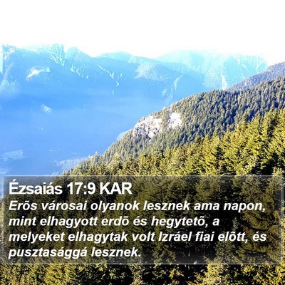 Ézsaiás 17:9 KAR Bible Verse Image