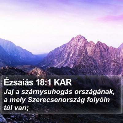 Ézsaiás 18:1 KAR Bible Verse Image