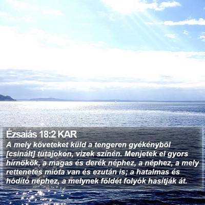 Ézsaiás 18:2 KAR Bible Verse Image