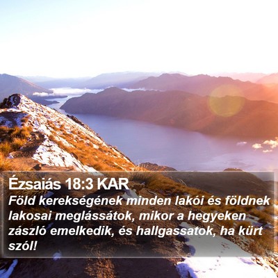 Ézsaiás 18:3 KAR Bible Verse Image