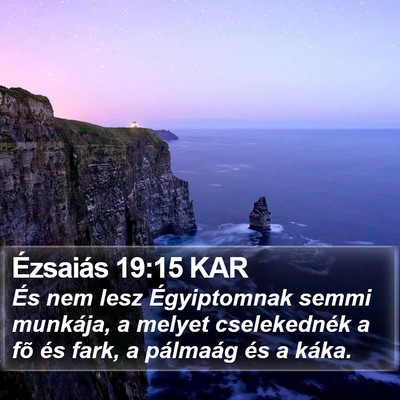 Ézsaiás 19:15 KAR Bible Verse Image