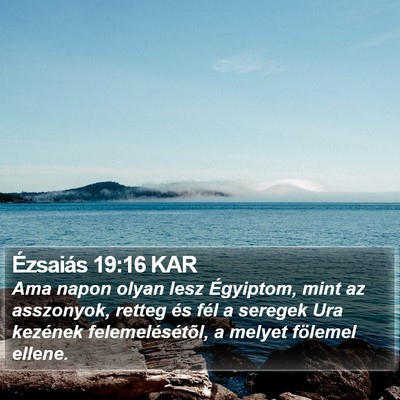 Ézsaiás 19:16 KAR Bible Verse Image