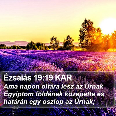 Ézsaiás 19:19 KAR Bible Verse Image