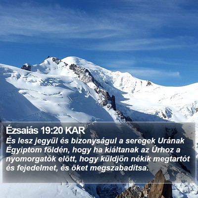 Ézsaiás 19:20 KAR Bible Verse Image