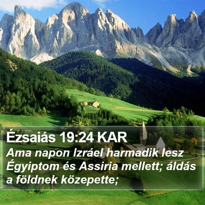 Ézsaiás 19:24 KAR Bible Verse Image