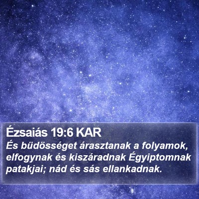 Ézsaiás 19:6 KAR Bible Verse Image