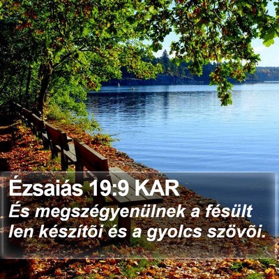Ézsaiás 19:9 KAR Bible Verse Image
