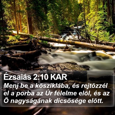 Ézsaiás 2:10 KAR Bible Verse Image