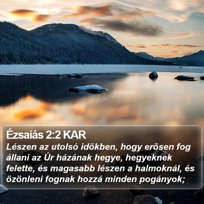Ézsaiás 2:2 KAR Bible Verse Image
