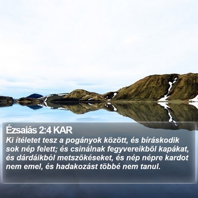 Ézsaiás 2:4 KAR Bible Verse Image