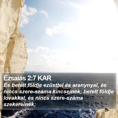 Ézsaiás 2:7 KAR Bible Verse Image
