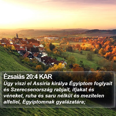 Ézsaiás 20:4 KAR Bible Verse Image