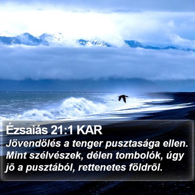 Ézsaiás 21:1 KAR Bible Verse Image