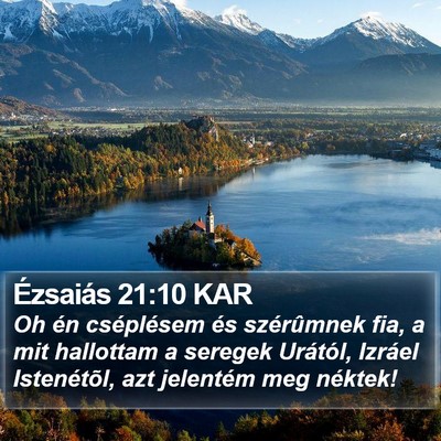 Ézsaiás 21:10 KAR Bible Verse Image