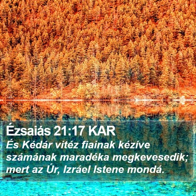 Ézsaiás 21:17 KAR Bible Verse Image