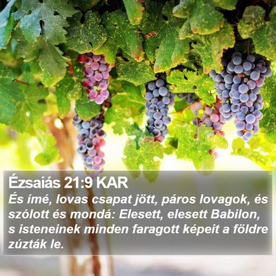 Ézsaiás 21:9 KAR Bible Verse Image