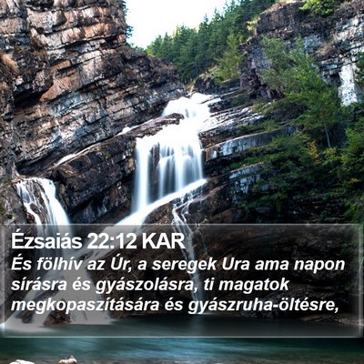 Ézsaiás 22:12 KAR Bible Verse Image